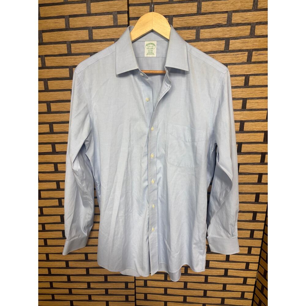 Brooks Brothers Pale Blue Button Up Shirt Size 15.5-32
